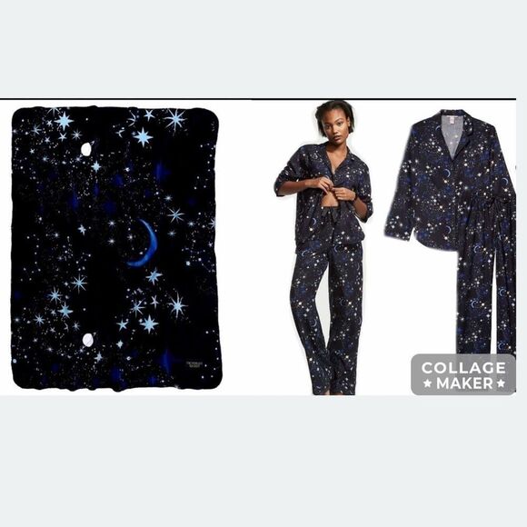 Victoria’s Secret Galaxy Pajama And Blanket Set - Picture 8 of 10